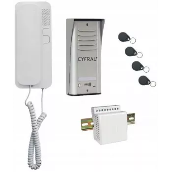 Portero automático Cyfral Cosmo 1-TENANT plateado