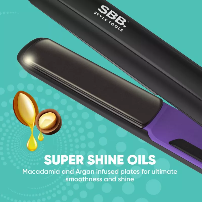 Plancha de pelo SBB SBST-1000-EU temperatura digital regulable Full Size