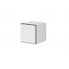 Conjunto de muebles de salón Cama ROCO 9 (RO1+RO3+2xRO6+2xRO5) blanco/negro/blanco