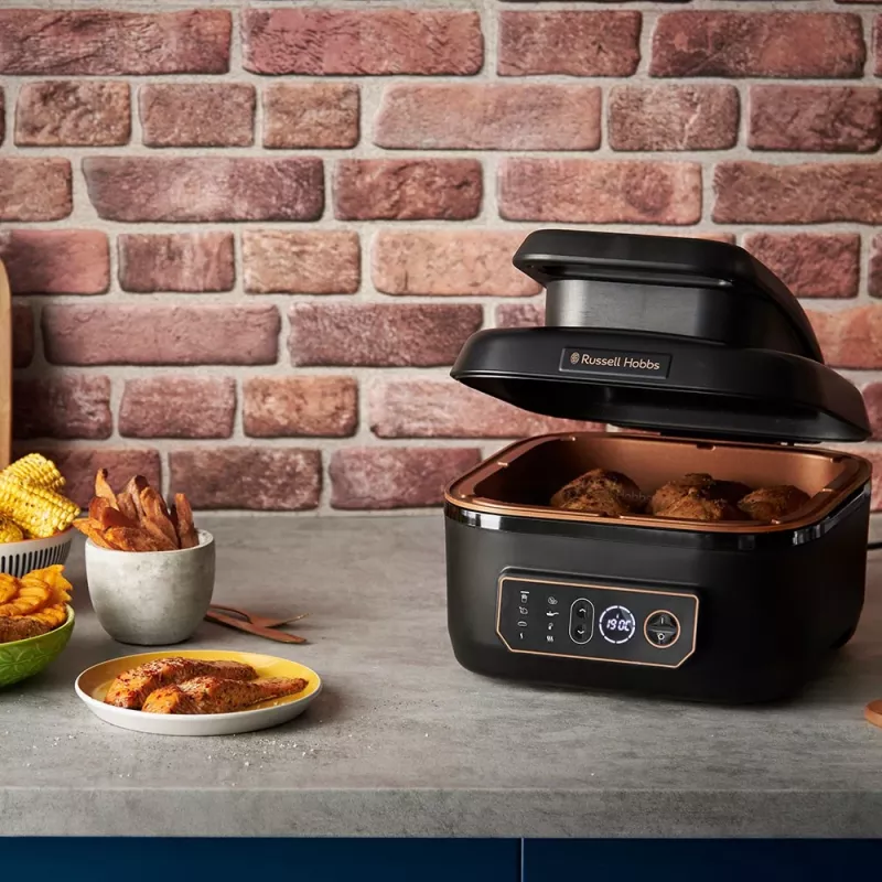 Olla multifunción Russell Hobbs SatisFry Air & Grill 5.5 L 1745 W negra