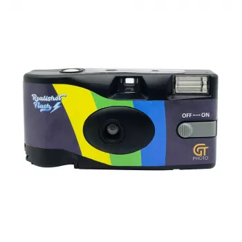Cámara compacta de película GT Photo GT27FL 135 mm negro azul 31 mm