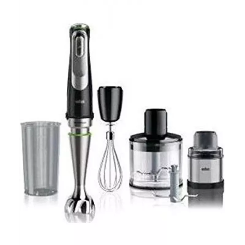 Batidora de mano Braun MultiQuick 9 MQ9138XI 0,6 L 1200 W negra, acero inoxidable
