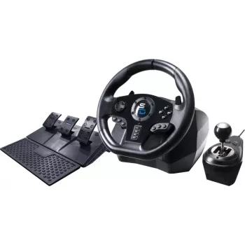 Volante + pedales Subsonic GS850-X negro rotación 270° USB