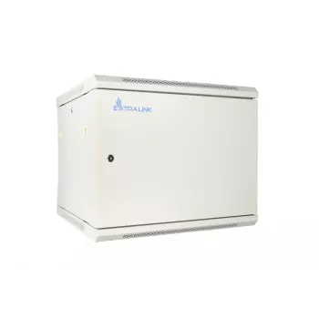 Extralink Carcasa rack 9U 600x600 ASP Gris montaje en pared, puerta metálica