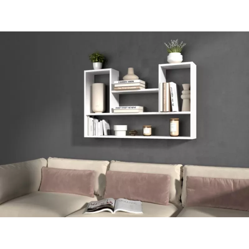 BILBAO 4P Estante colgante 100x16x60 cm, Blanco