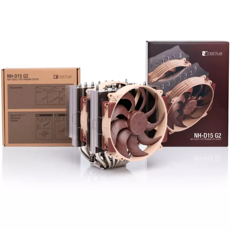 Noctua NH-D15 G2 — disipador CPU de doble ventilador 140 mm, cobre, 12 V, máx. 1500 rpm, compatible con LGA 1150/1151/1155/1156/1200/1700 y AM4/AM5