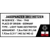 Set de construcción Cobi Blocks Jagdpanzer 38t Brave, 731 piezas