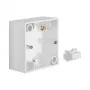 Berker 10418989 Caja de superficie de 1 elemento, PWS alto brillo
