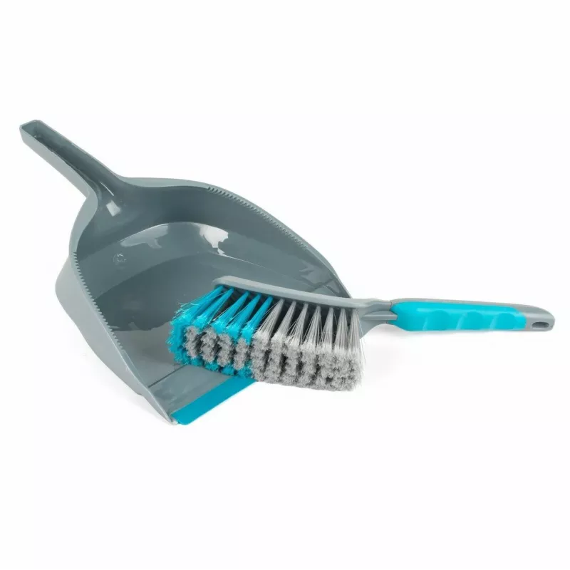 Beldray LA049254EU7 recogedor y cepillo de cocina, 33,5 x 23,5 x 10,4 cm, gris/azul