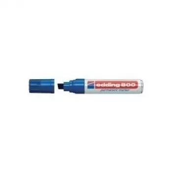Rotulador permanente Edding 800, azul, punta biselada 4–12 mm