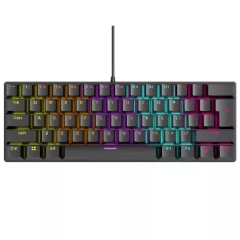 Teclado mecánico RAMPAGE PLOWER K60 con switches Blue y retroiluminación RGB