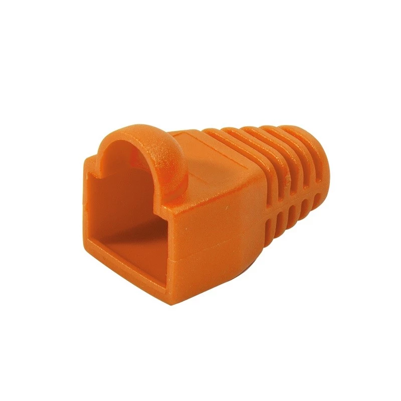 Conector CAT.6 RJ45 100 uds., naranja