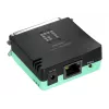 LevelOne servidor de impresión paralelo, negro, verde, actividad, enlace, alimentación, estado, Taiwán, Ethernet LAN, IEEE 802.3, IEEE 802.3u, 10,100 Mbit/s