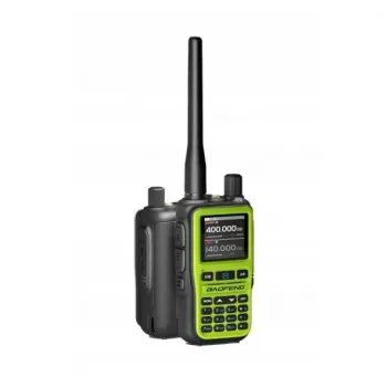 Walkie-talkie Baofeng UV-5R EU con USB-C, Bluetooth, VHF/UHF (136–174 MHz), FM 65–108 MHz, 5 W, 1600 mAh, LCD, linterna LED
