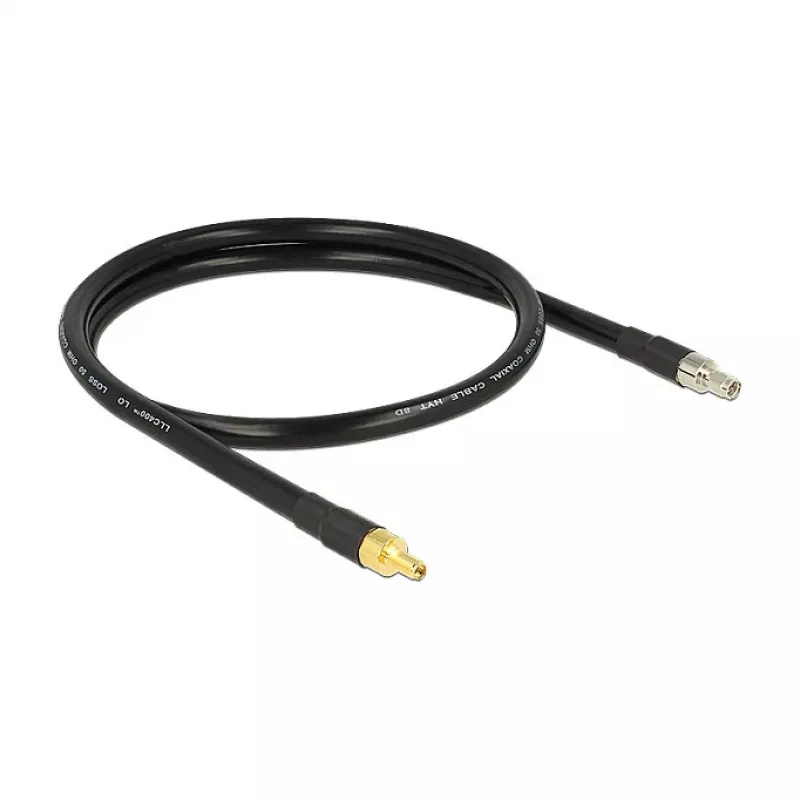 Cable coaxial DeLOCK 1 m SMA/SMA CFD400 LLC400 negro