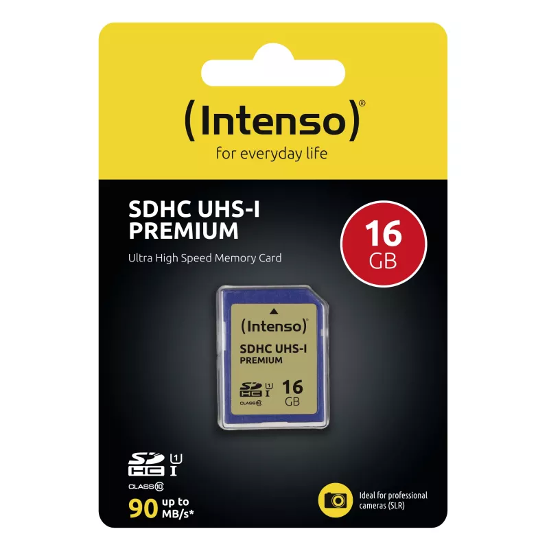 Intenso 16 GB SDHC UHS-I Class 10 tarjeta de memoria 3421470