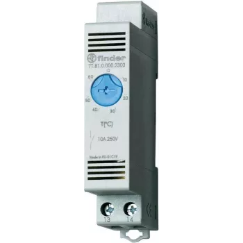 Termostato variador de armario eléctrico Finder, serie 7T.81 7T.81.0.000.2303 (ventilador) +0 - +60 °C 10 A (7T.81.0.000.2303)