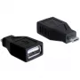 DeLOCK - adaptador USB - USB Type-A, 4 pines (conector hembra) - 5 pines Micro-USB Type-B (conector macho) (65296)