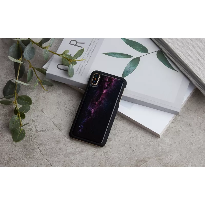 iKins Milky Way funda para iPhone XS/X, negra, K1696J