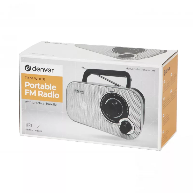 Radio personal DENVER TR-51WHITE negro blanco