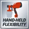 Einhell TC-SY 400 P 4260005 sistema de pulverización de pintura, 400 W, depósito de 0,8 l, rojo/negro