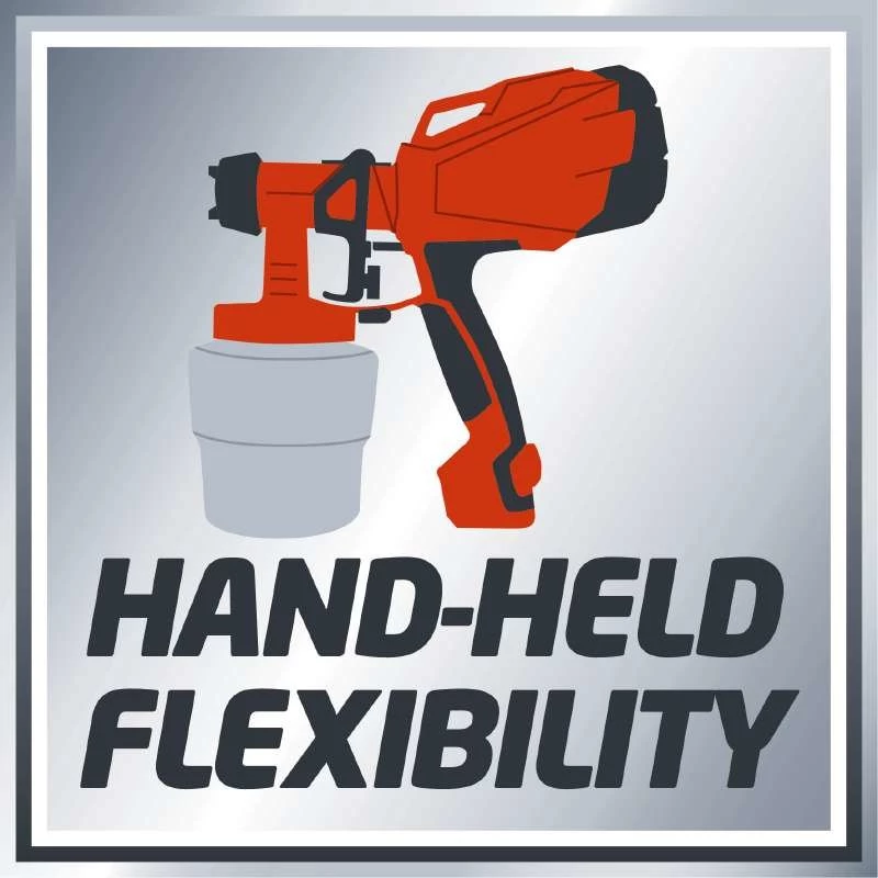 Einhell TC-SY 400 P 4260005 sistema de pulverización de pintura, 400 W, depósito de 0,8 l, rojo/negro