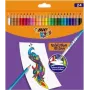 Lápices de colores BIC Kids Evolution Illusion borrables 24 colores
