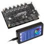 Controlador de ventiladores y ARGB Lamptron LAMP-RF625B, negro – control inalámbrico para ventiladores de PC y LED RGB
