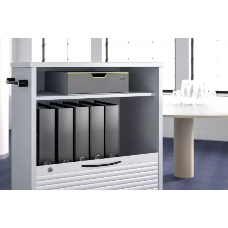 Caja de archivo de plástico gris Durable 760127