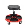 Asiento de taller AWTools regulable en altura con separadores de líneas negros
