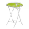 Conjunto de muebles de jardín pequeño Black Forest, dos sillas + mesa blanca y verde