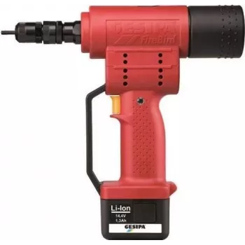 Set remachadora de tuercas ciegas a batería GESIPA FireBird, 10 piezas (7260032)