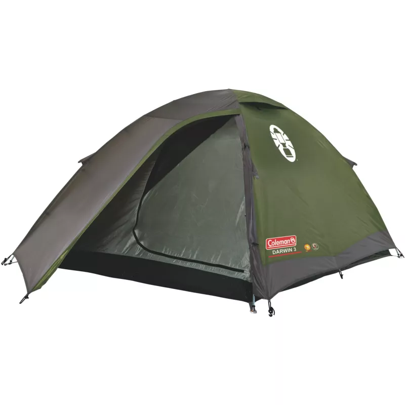 Tienda de campaña tipo cúpula Coleman Darwin 3 3 personas verde varillas de acero