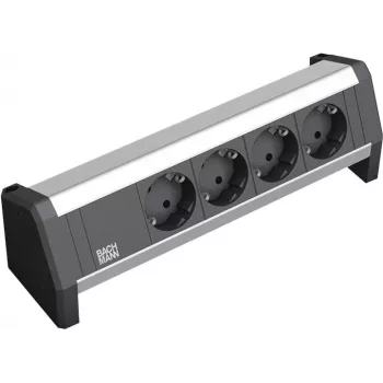 Regleta de enchufes 4 tomas AC para interiores Bachmann 902.0049