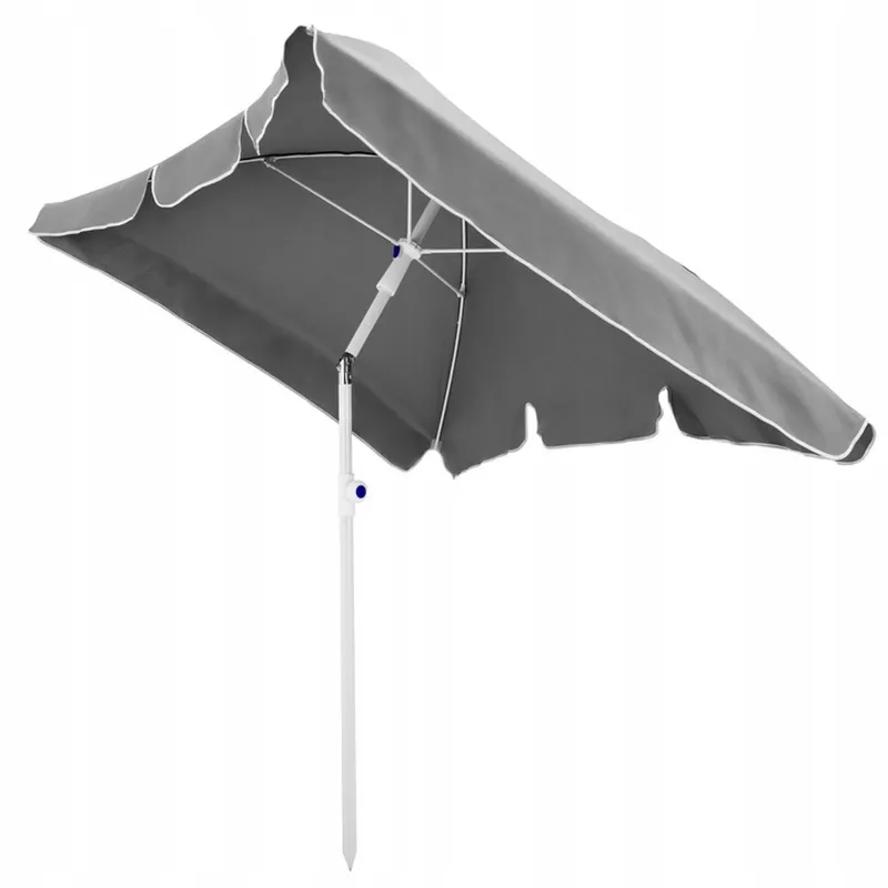 Sombrilla de jardín plegable Extralink Black Forest 2 m, gris