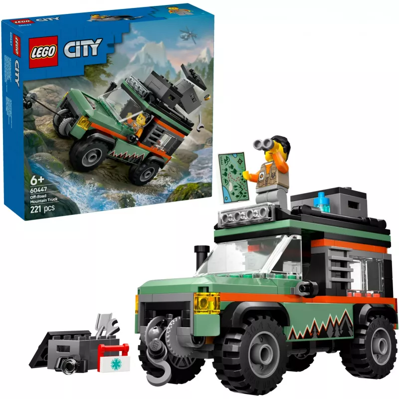 LEGO City SUV todoterreno 4x4 set de construcción 60447 — 221 piezas, 1 minifigura, a partir de 6 años