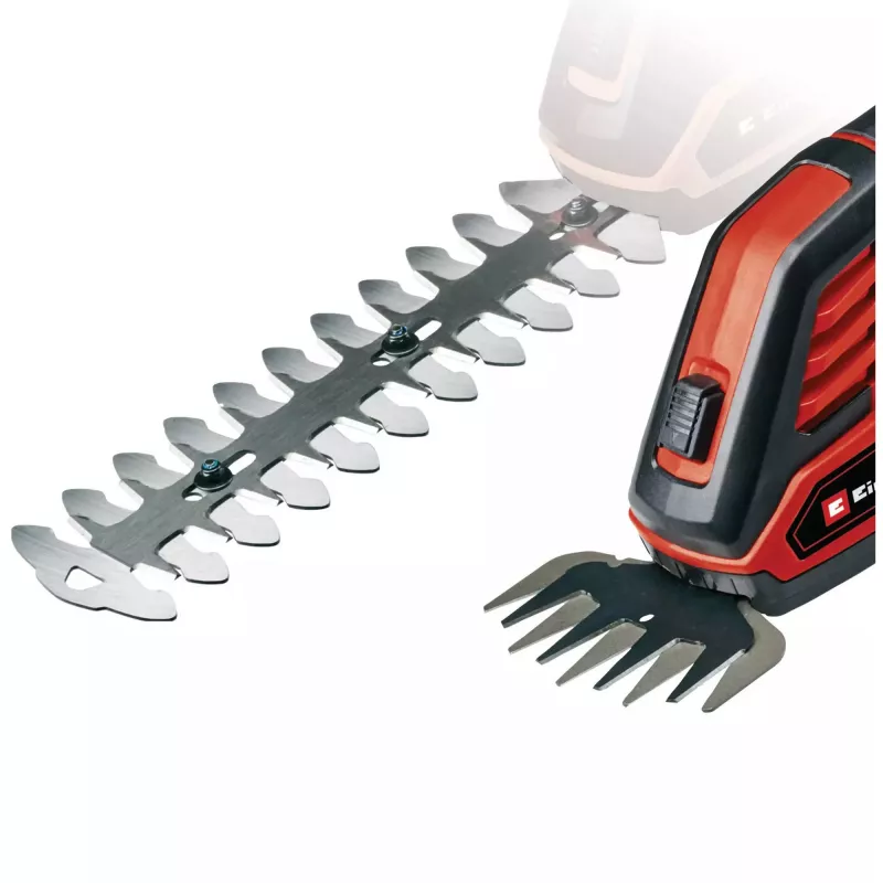 Tijeras para césped y arbustos EINHELL GE-CG 18/100 Li 18 V Li-Ion 2,5 Ah — recortadora inalámbrica, cuchillas 100 mm