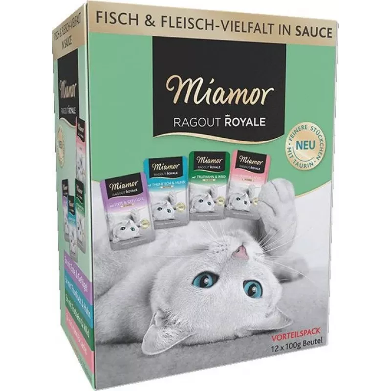 Miamor Ragout Royale Adult Mix en salsa 12x100 g bandeja