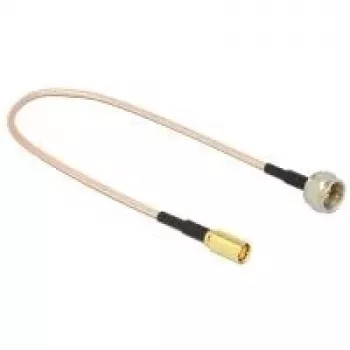 Cable coaxial DeLOCK 0,25 m F/SMB RG-316 negro