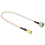 Cable coaxial DeLOCK 0,25 m F/SMB RG-316 negro