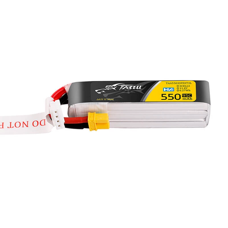 Batería Lipo Tattu 3s 550mAh 95C 11.4V HV con conector XT30 Long-Pack