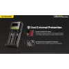 Cargador de baterías Nitecore Ci12 cargador USB universal para Li‑Ion, NiCd, NiMH, entrada 3A 5/9/12V, carcasa de plástico