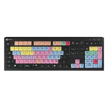 Logickeyboard ASTRA 2 USB AZERTY inglés teclado de tamaño completo negro