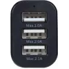 Cargador de coche TECHNISAT CARCHARGER TRIPLE USB C con tres conexiones USB-C/USB-A