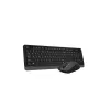 Conjunto de teclado y ratón inalámbricos A4Tech Fstyler FG1012, negro