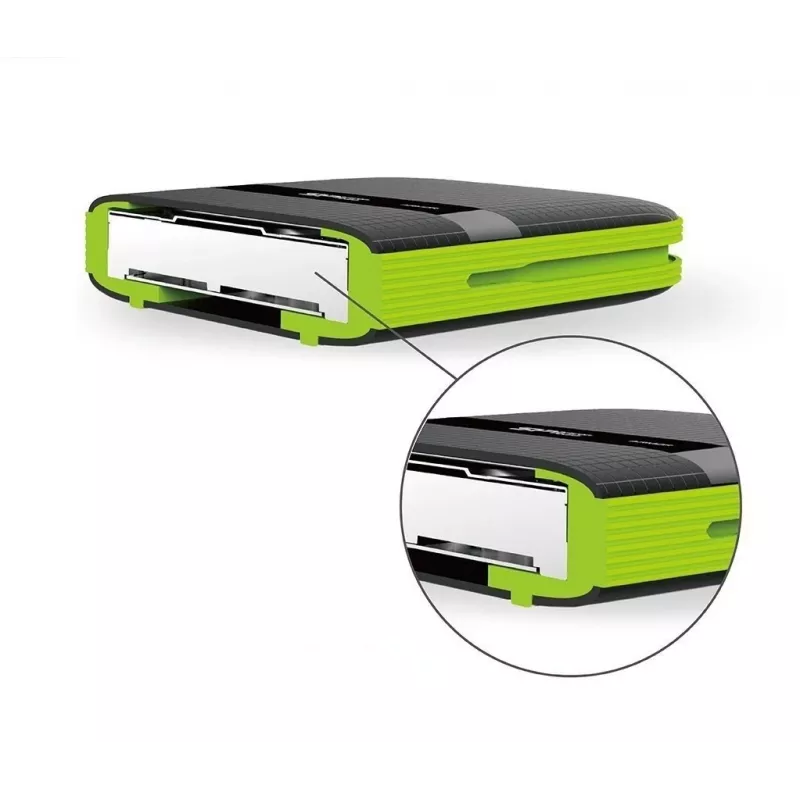 SILICON POWER Armor A60 - disco duro - 5TB - externo (portátil) - 2.5 (6,4 cm) - USB 3,1 Gen 1 - negro (SP050TBPHDA60S3K)