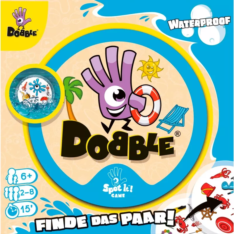 Dobble Waterproof, juego de cartas