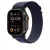 Apple 49 mm Navy Alpine Loop - Pequeño - Acabado titanio negro