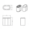 Tapa protectora para enchufe DeLOCK 64035 transparente 10 uds.