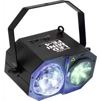 Luminaria EUROLITE FE-4 Hybrid con luz de efecto láser LED, láser híbrido + LED